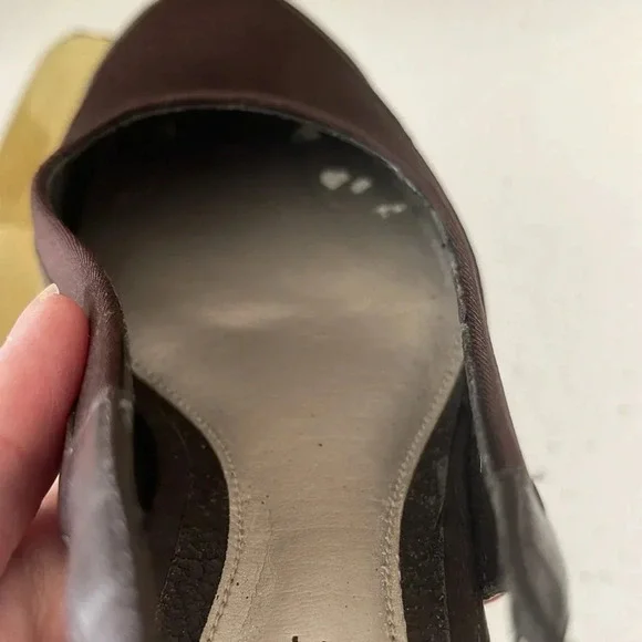 NIB NATURALIZER WOMEN'S ALENA BROWN LEATHER SLINGBACK HEELS Size 7WW NIB - Picture 11 of 16